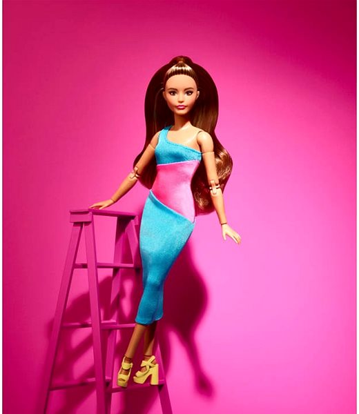 Játékbaba Barbie Looks Copfos barna hajú baba ...