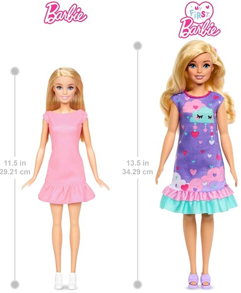 Játékbaba Barbie Az első Barbie babám Nappal és éjszaka - Lila ...