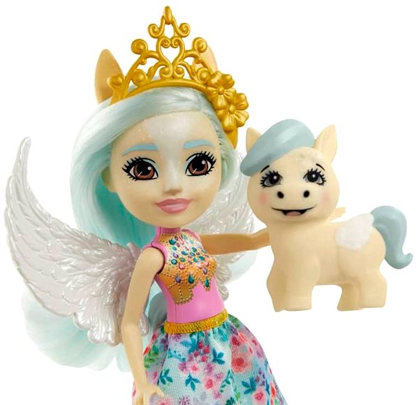 Játékbaba Enchantimals Játékbaba és kisállat - Paolina Pegasus és Wingley ...