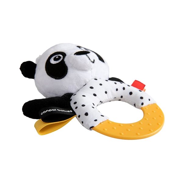 Chrastítko Canpol babies Senzorická hračka Panda s kousátkem a chrastítkem BabiesBoo ...