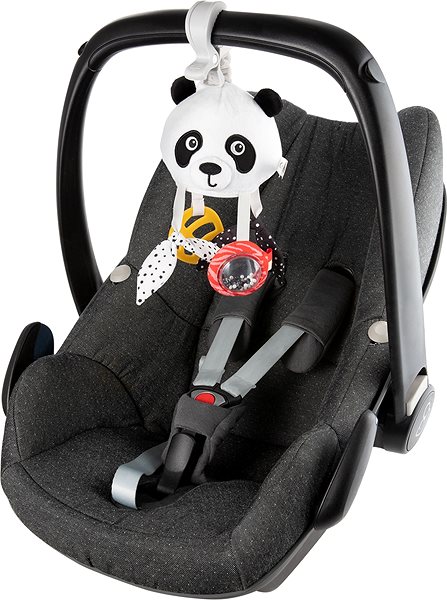 Kinderwagen-Spielzeug Canpol babies Sensorisches Reisespielzeug zum Aufhängen Panda mit Clip BabiesBoo ...