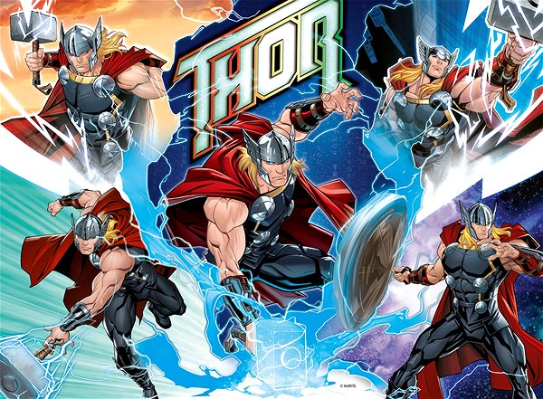 Puzzle Ravensburger Puzzle 133765 Marvel Hero: Thor 100 Dielikov ...