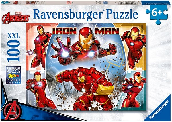 Puzzle Ravensburger Puzzle 133772 Marvel Hero: Iron Man 100 Dielikov ...