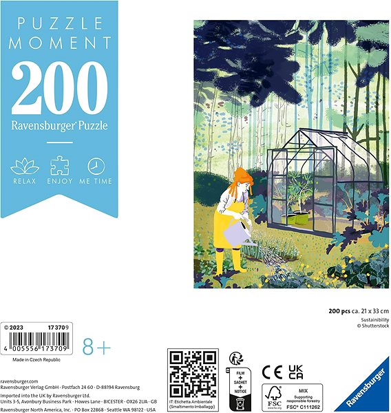 Puzzle Ravensburger Puzzle 173709 Udržitelnosť 200 Dielikov ...