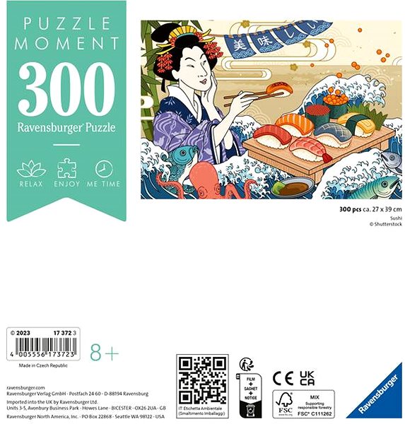 Puzzle Ravensburger Puzzle 173723 Sushi 300 Dielikov ...
