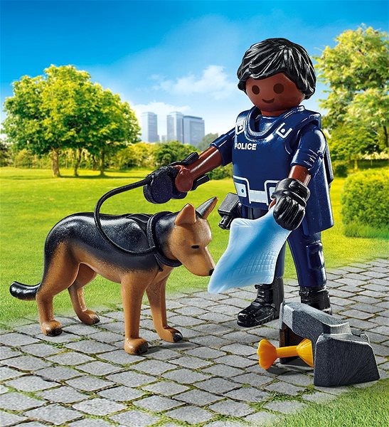 Figura Playmobil 71162 Rendőr nyomozó kutyával ...