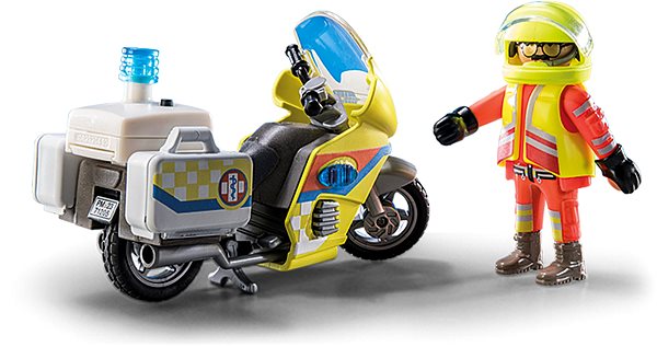 Stavebnica Playmobil 71205 Záchranný motocykel s blikajúcim svetlom ...