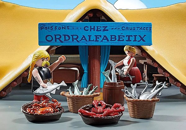 Playmobil 71266 Asterix: Unhygienix's Hut construction set.