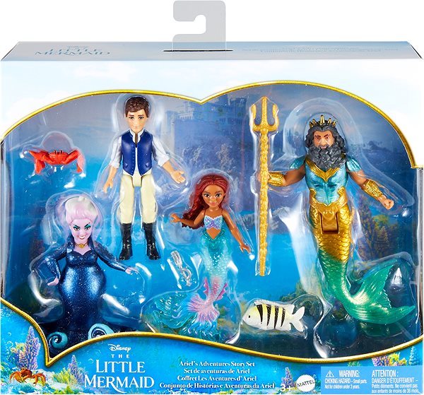 Puppe The Little Mermaid Set mit 6Ks Little Dolls: Die kleine Meerjungfrau mit Freunden Hlx19 ...