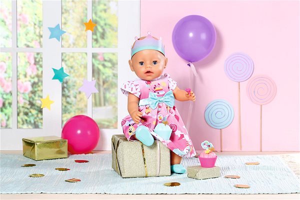 Oblečenie pre bábiky BABY born Súprava narodeniny Deluxe, 43 cm ...