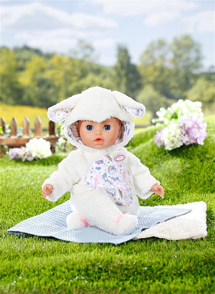 Puppenkleidung Baby Annabell Schaf-Jumpsuit - 43 cm ...