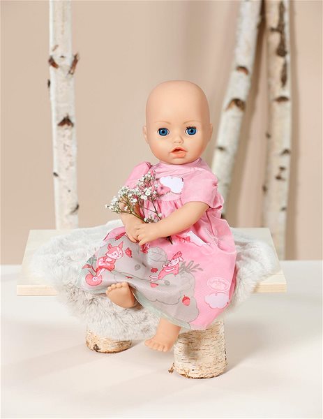 Játékbaba ruha Baby Annabell Rózsaszín ruha, 43 cm ...