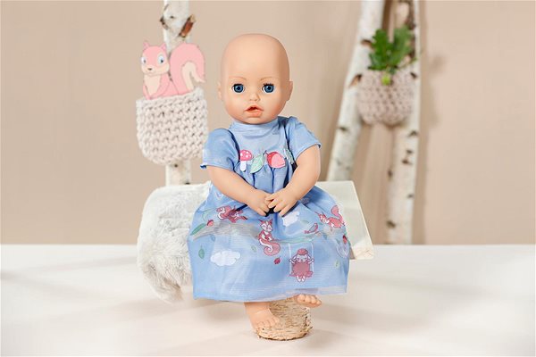 Puppenkleidung Baby Annabell Kleidchen - blau - 43 cm ...