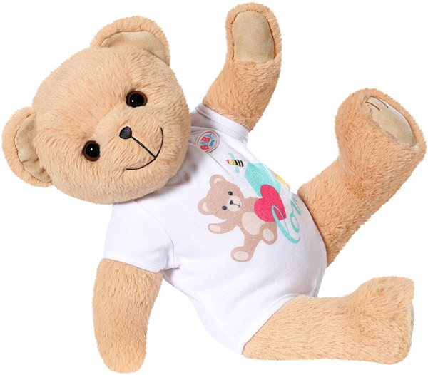 Kuscheltier BABY born Teddybär - weiße Kleidung ...