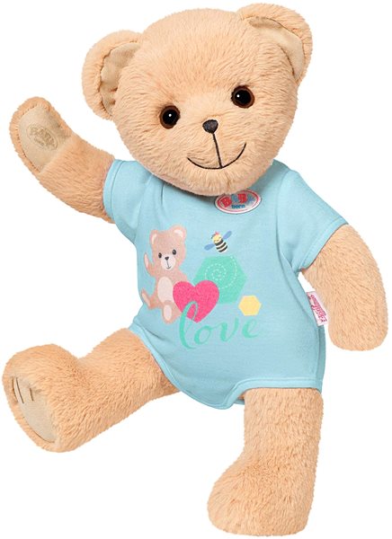 Kuscheltier BABY geboren Teddybär - blaue Kleidung ...