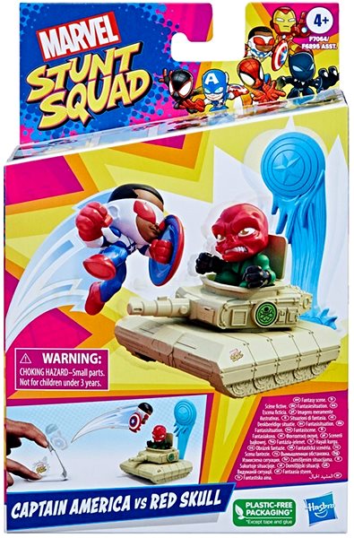 Figures Marvel Stunt and Squad Captain America vs. Red Skull figures ...