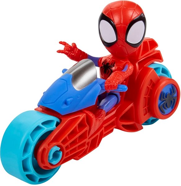 Figuren Spider-Man and His Amazing Friends Spider-Man Motorrad und Figur 10 cm ...
