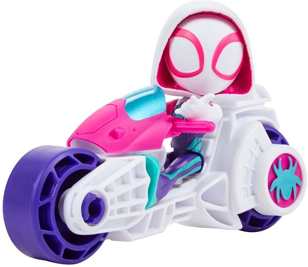 Figuren Spider-Man and His Amazing Friends Spider-Gwen Motorrad und Figur 10 cm ...
