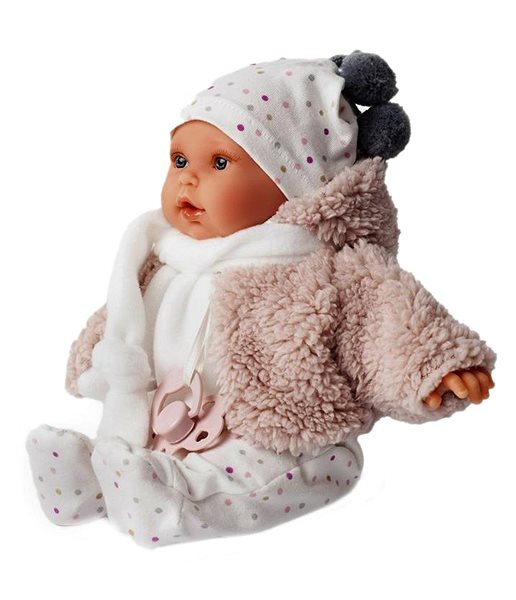 Játékbaba Antonio Juan 11019 Kika - valósághű baba hangokkal és puha szövet testtel - 27 cm ...