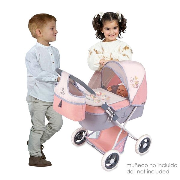 Kočík pre bábiky DeCuevas 85086 Skladací kočík pre bábiky s taškou FUNNY 2023 – 60 cm ...