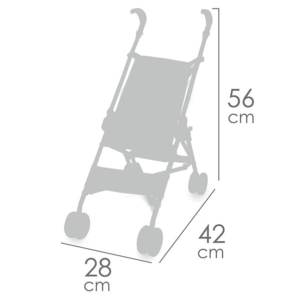 Kočárek pro panenky DeCuevas 90086 Skládací kočárek pro panenky golfové hole FUNNY 2023 - 56 cm ...