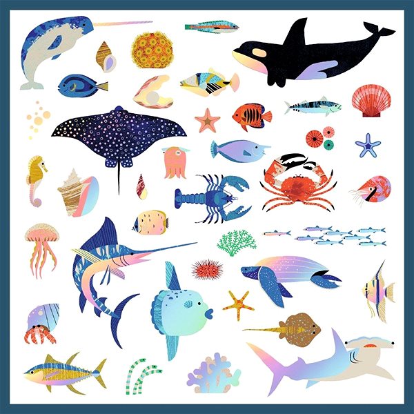 Kinder-Sticker DJECO Sea World Aufkleber ...