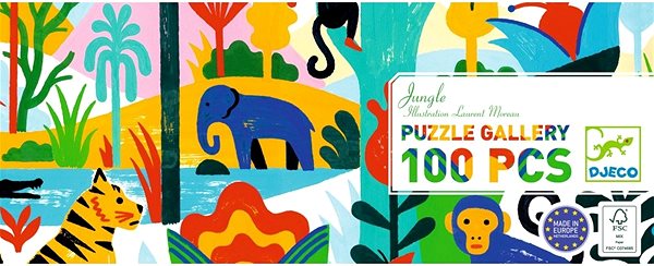 Puzzle DJECO Puzzle Jungle – 100 pcs ...