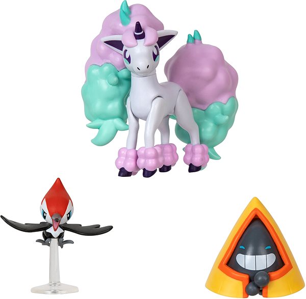 Figura Pokémon 3db - Snorunt, Pikipek, Galarian Ponyta ...