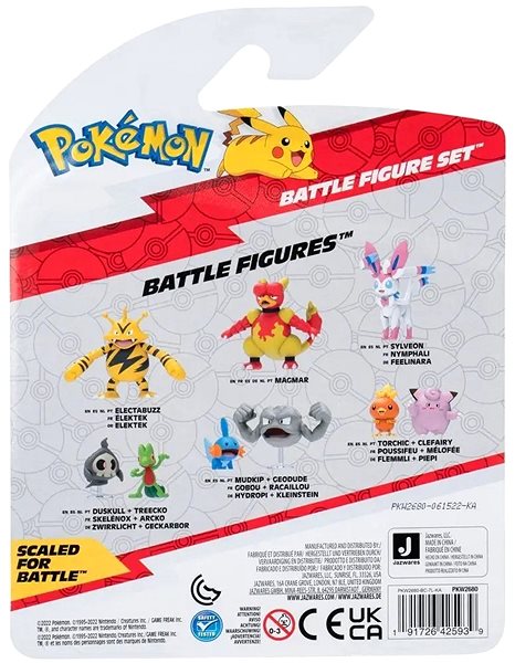 Figuren Pokemon 3-piece figure pack - Piplup, Vulpix, Electabuzz ...