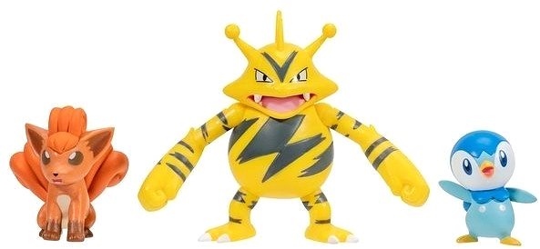 Figures Pokemon 3-piece figure pack - Piplup, Vulpix, Electabuzz ...