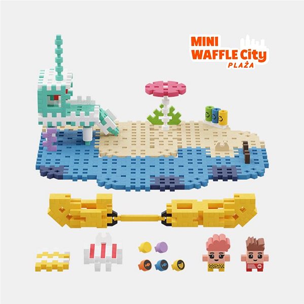 Építőjáték Mini Waffle City Strand, 148 db ...