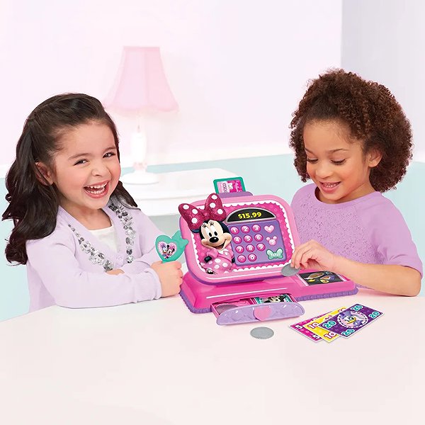 Disney Junior Minnie Mouse interactive cash register.