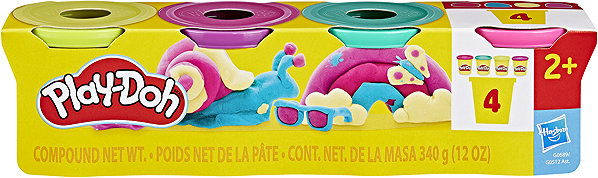 Knetmasse Play-Doh 4er-Pack Becher 85g ...