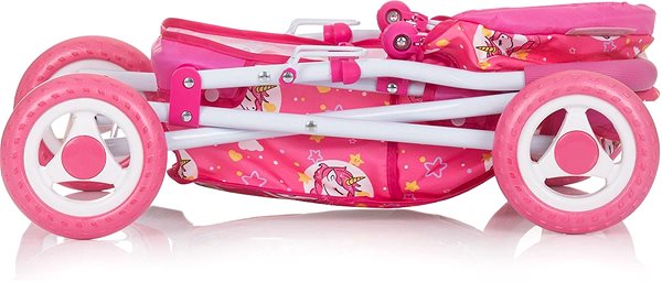 Kočárek pro panenky CHIPOLINO Hluboký kočárek pro panenky Emily Unicorns ...