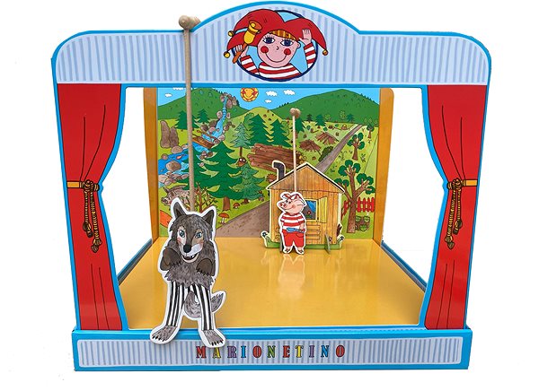 Loutka Marionetino Loutkové divadlo Tři prasátka ...