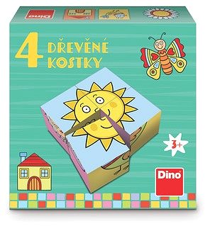 Wooden Dino Dice for the smallest children.