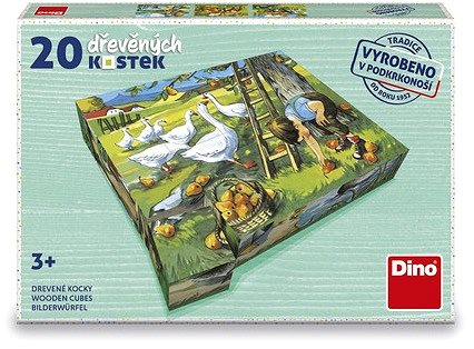 Dino Wooden Blocks On the Farm .