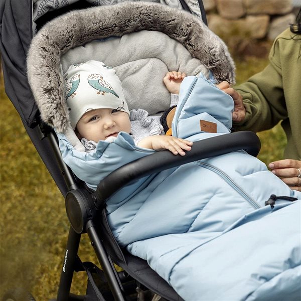 Babakocsi bundazsák PETITE&MARS Szett Arctic 4in1 Bundazsák + Furry Babakocsi kesztyű, Pastel Peach ...