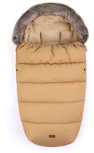 Babakocsi bundazsák Petite&Mars Comfy 4in1 bundazsák + Furry Elegant Caramel kesztyű ...