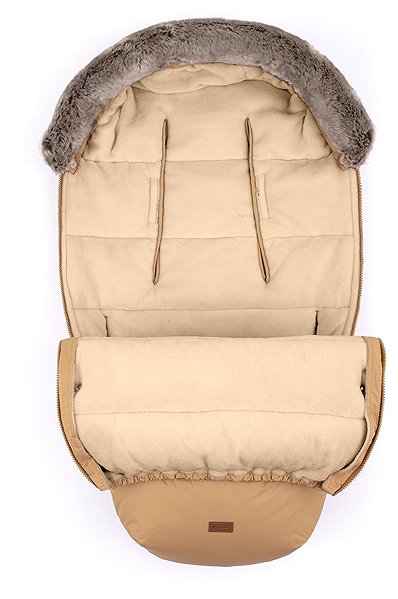 Babakocsi bundazsák Petite&Mars Comfy 4in1 bundazsák + Furry Elegant Caramel kesztyű ...