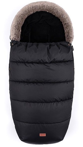 Fusak do kočíka PETITE&MARS Súprava fusak Comfy 4 v 1 + rukavice na kočík Furry Forever Black ...