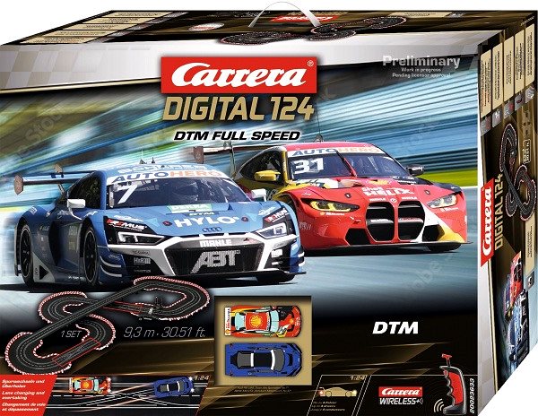 Slot Car Track Carrera D124 23633 DTM Full Speed ...