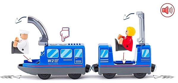 Vláčik Woody Elektrická mašinka s vagónom ...