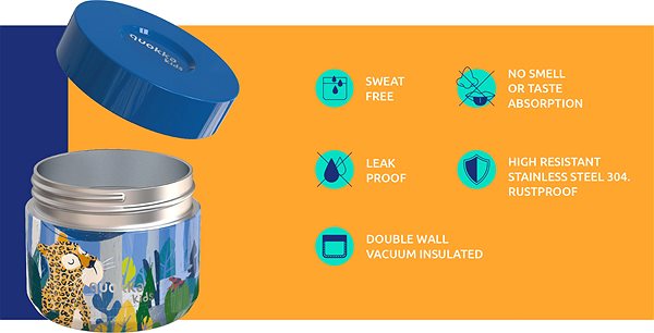 Lunch Box Quokka Whim Kids Dinosaur 360 ml ...