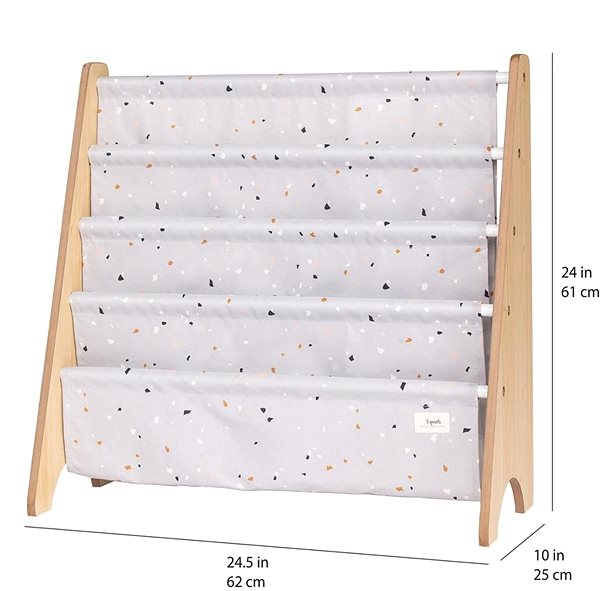 Shelf 3 Sprouts Recycled Terrazzo/Light Gray Book Stand ...