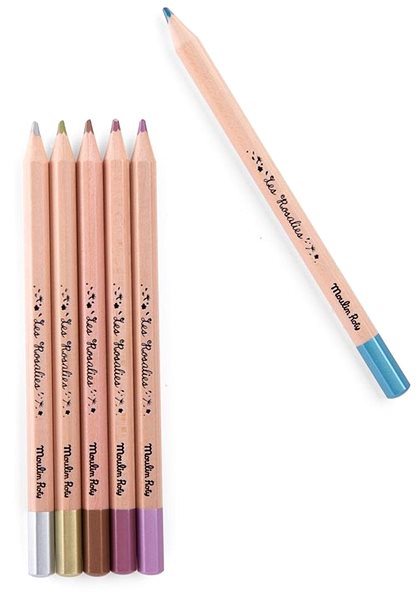 Coloured Pencils Moulin Roty Metallic Les Rosalies ...