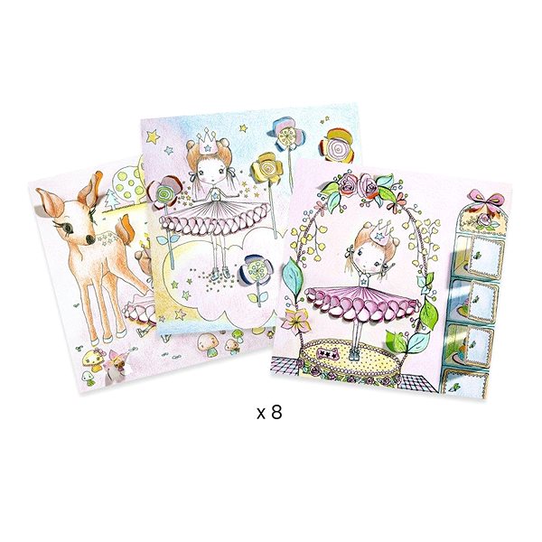 colouring page DJECO Revealing pictures Pupi .