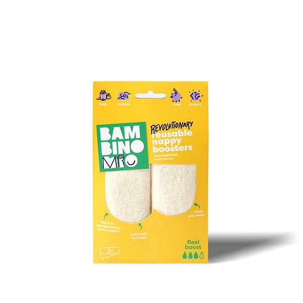 Bambino Mio Flexi Boost Absorbent Insert 2 pack cloth nappies.