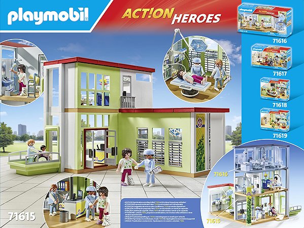 Playmobil 71615 Modern Hospital building kit.