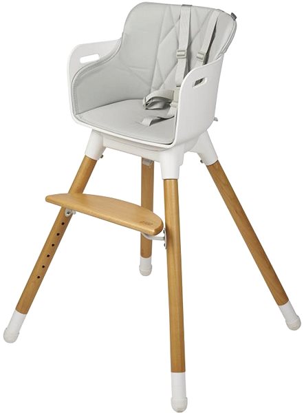 Dining chair BabaBing Una White/Grey .